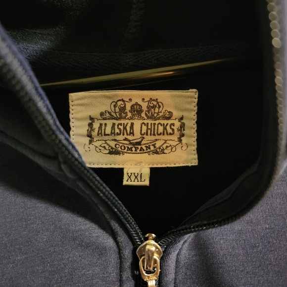 Alaska Chicks high neck zip up hoodie - Picture 7 of 7